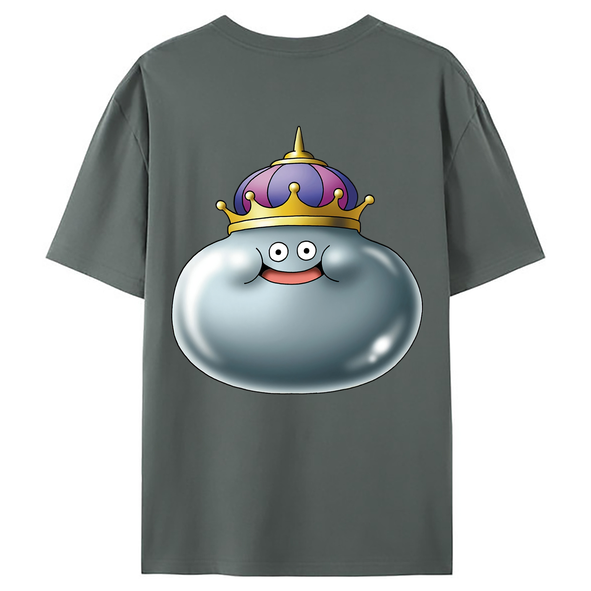 （画像用） ドラゴンクエスト Doragon Kuesuto Dragon Quest 綿100％ メンズ半袖Tシャツ（バックプリント） 通気性